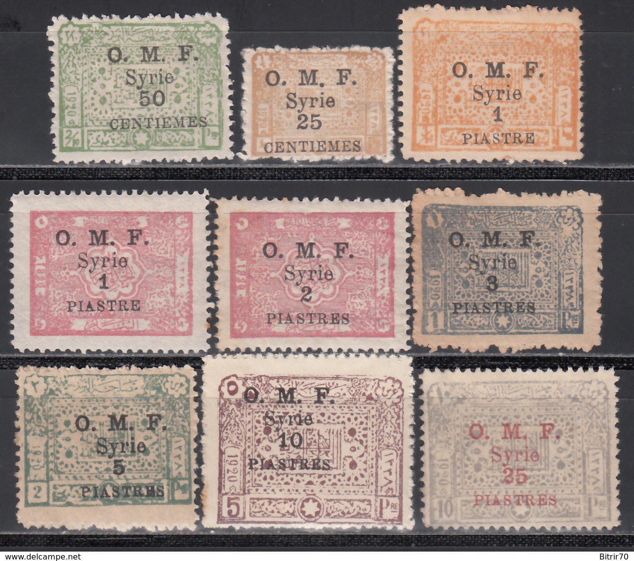 1921 Yvert Nº 74 / 82 MH - Unused Stamps