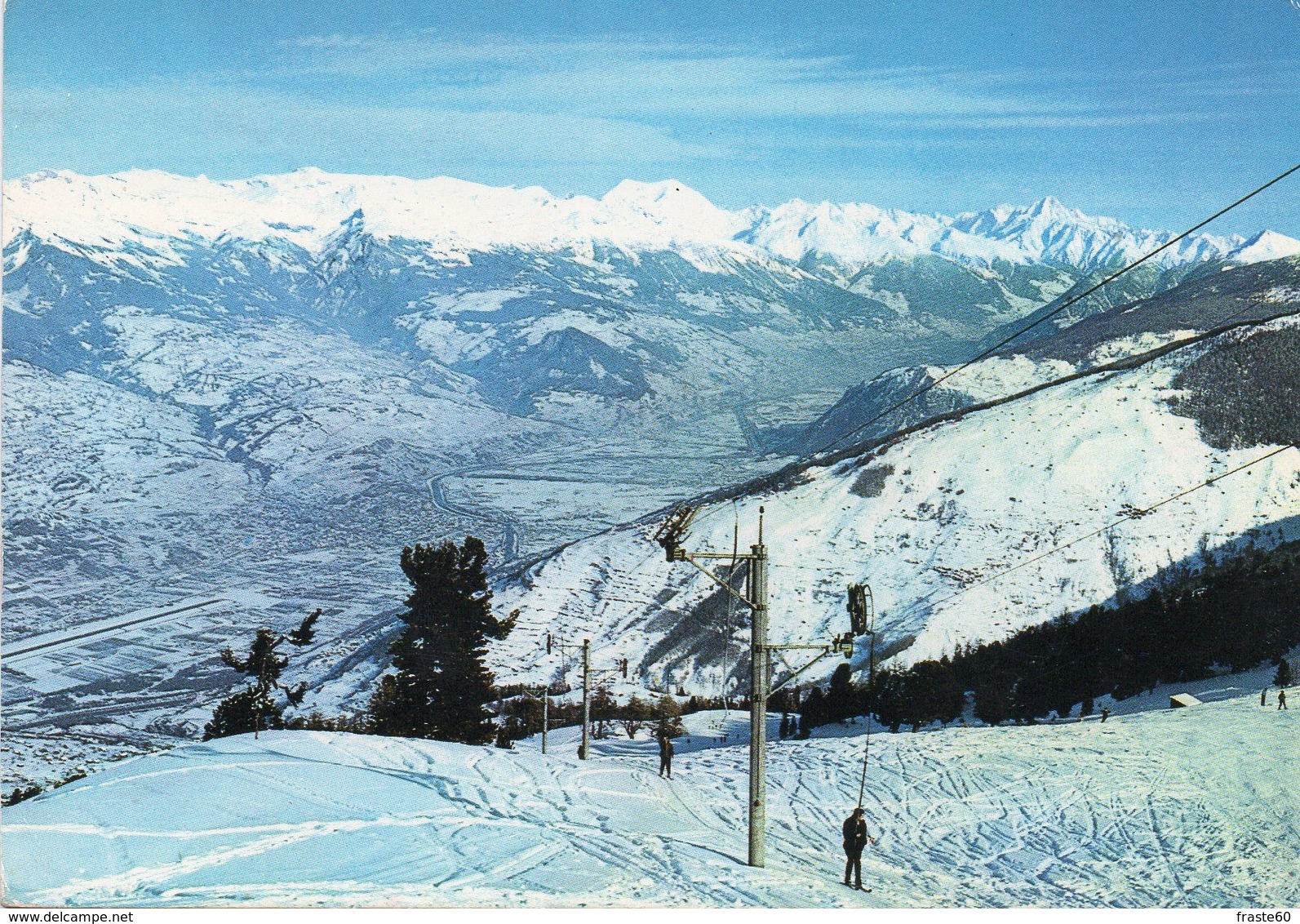 Station De Haute Nendaz - Pistes Du Tracouet Et La Vallée Du Rhône - Nendaz