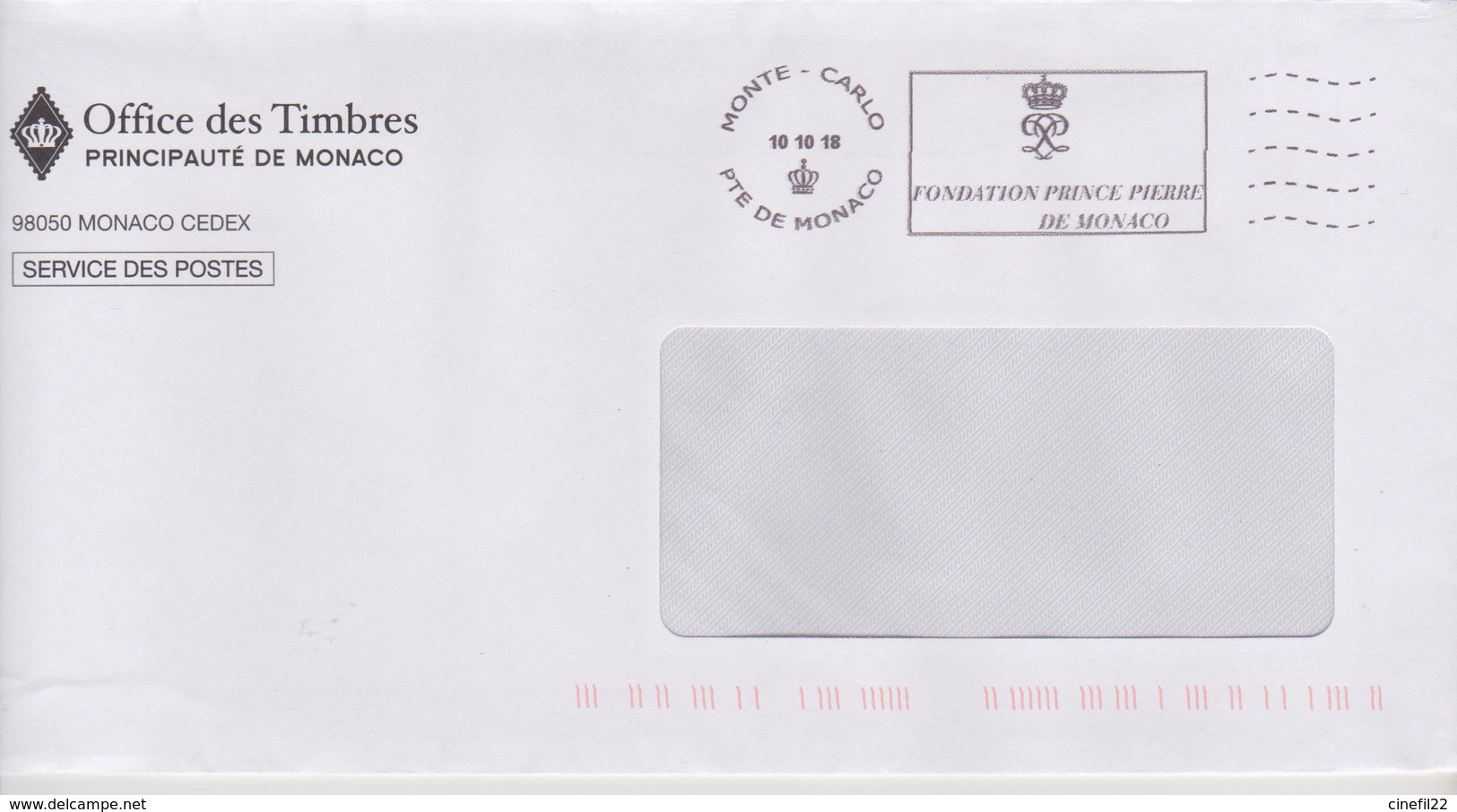 MONACO, Flamme Fondation Prince Pierre De Monaco, 2018 - Postmarks