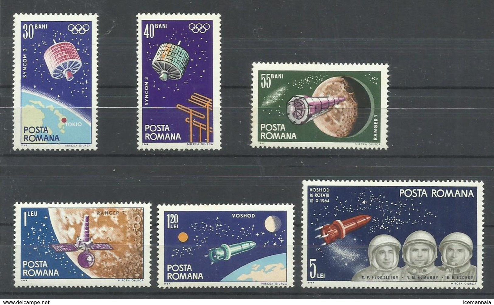 RUMANIA YVERT  2092/97      MNH  ** - Nuevos