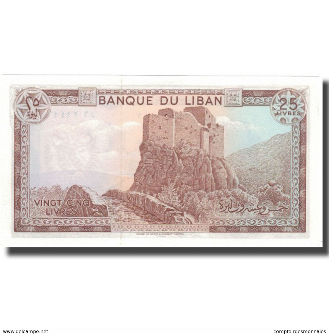 Billet, Lebanon, 25 Livres, KM:64c, NEUF - Liban