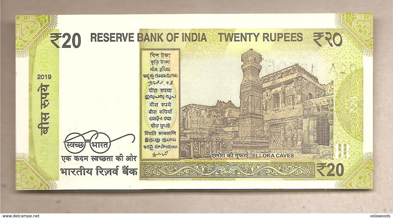 India  - Banconota Non Circolata FdS Da 20 Rupie P-110a - 2019 - India