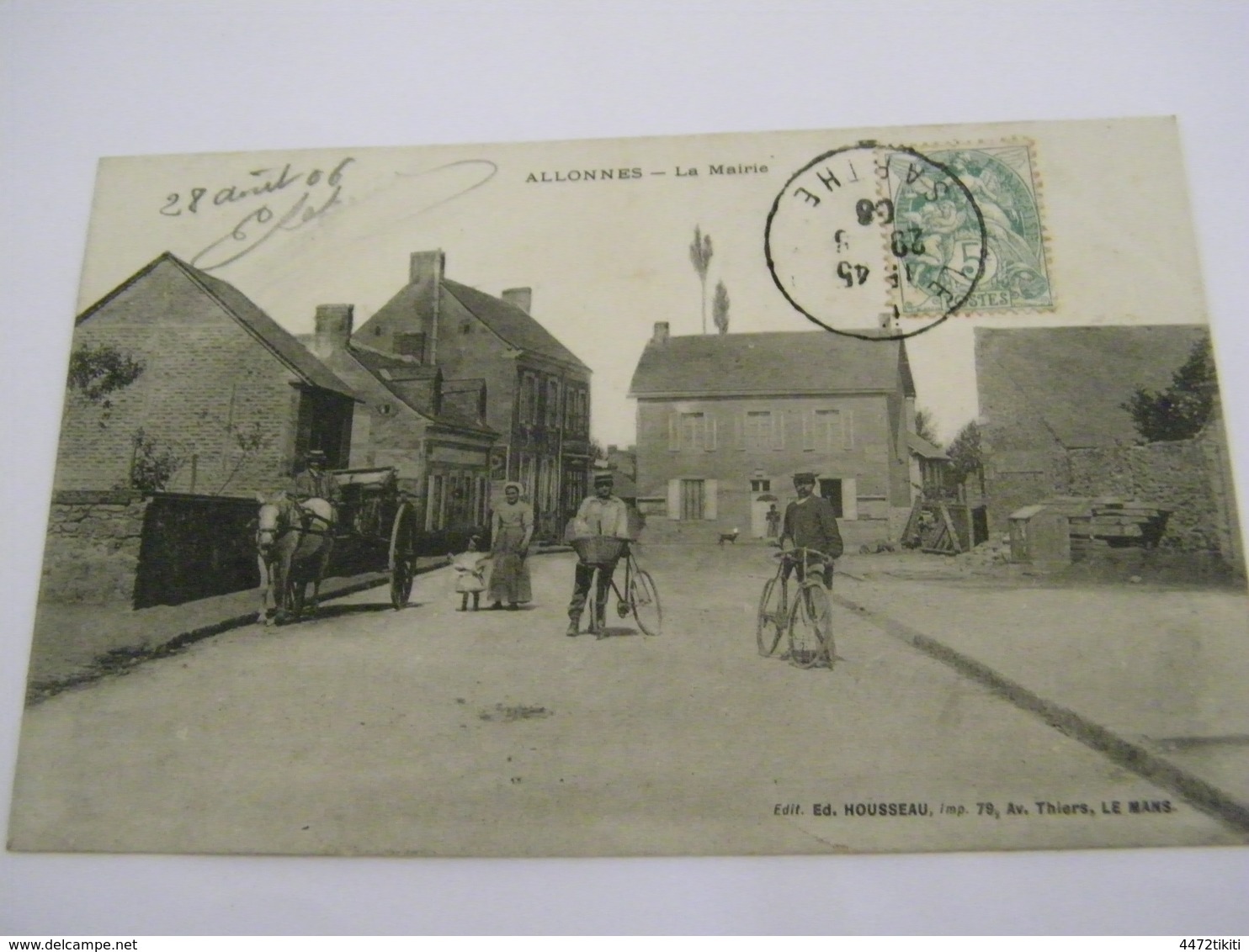 C.P.A.- Allonnes (72) - La Mairie - 1906 - SUP (CC 65) - Allonnes