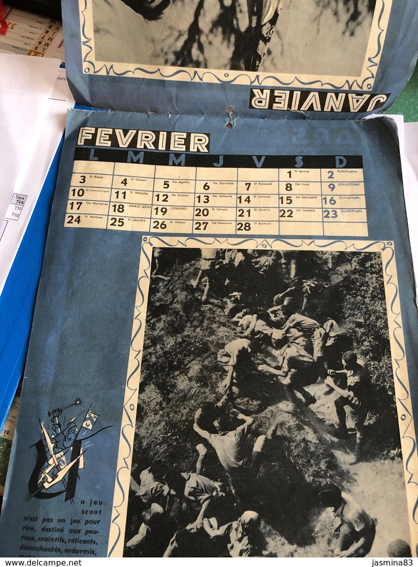 Calendrier Des Scouts De L’année Du Jamboree 1947 - Scoutisme