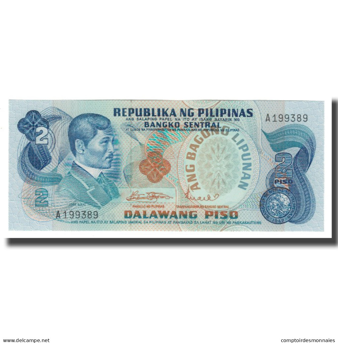 Billet, Philippines, 2 Piso, KM:159a, NEUF - Philippines