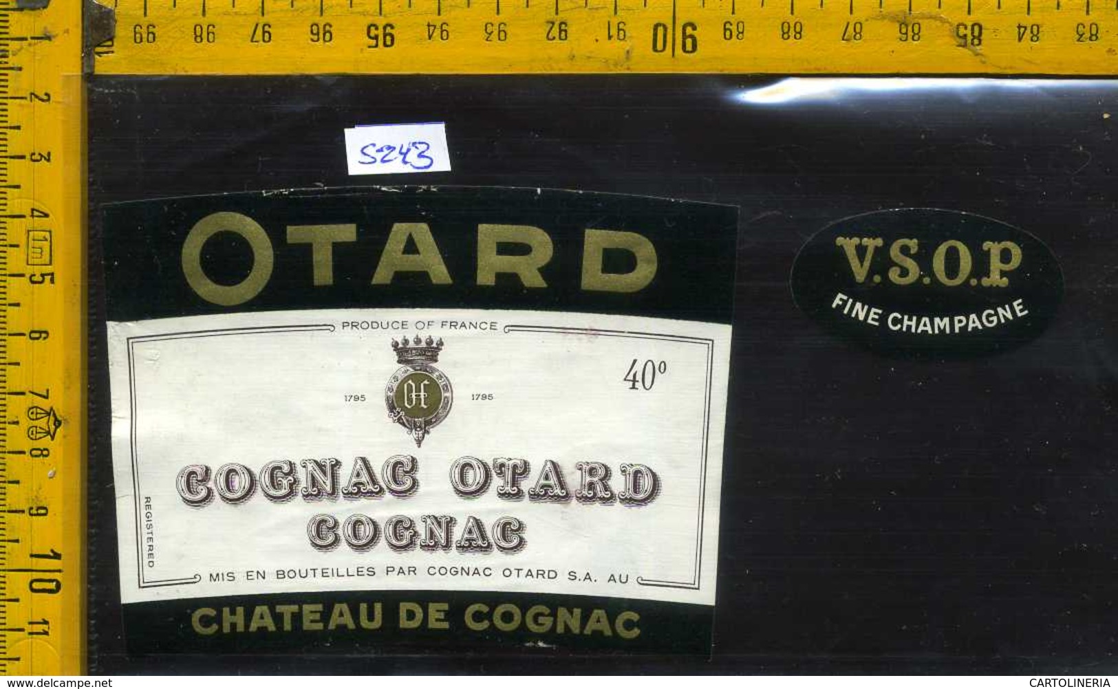 Etichetta Vino Liquore Cognac Otard- Francia - Altri & Non Classificati