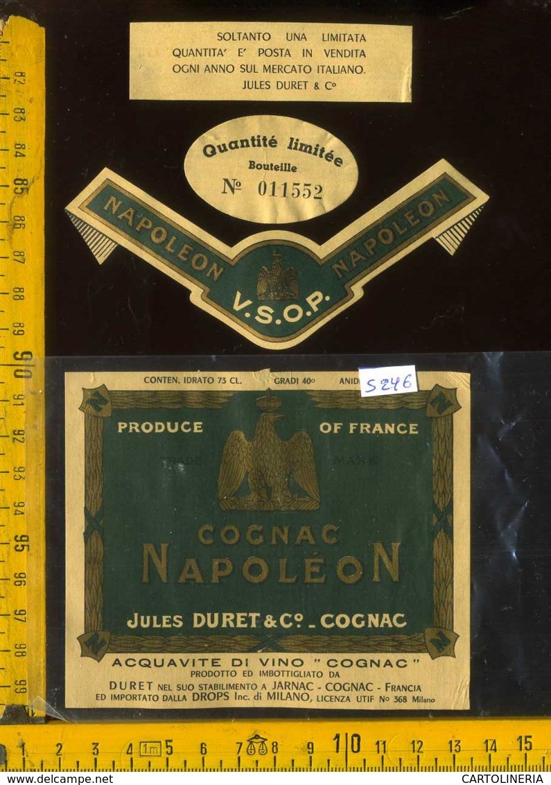 Etichetta Vino Liquore Cognac  Napolèon - Francia - Altri & Non Classificati