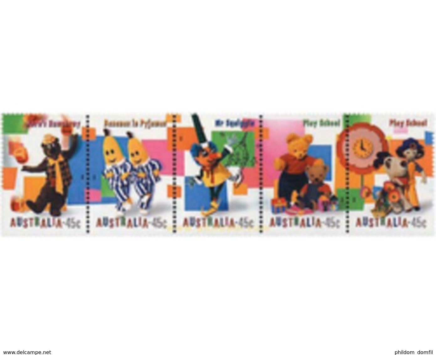 Ref. 6407 * MNH * - AUSTRALIA. 1999. PROGRAMAS DE TELEVISION INFANTILES - Nuovi