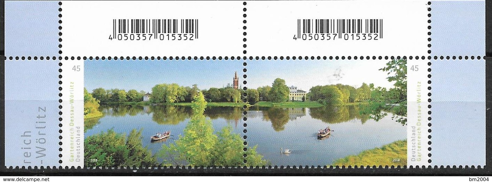 2018 Allem. Fed. Deutschland  Mi. 3401-2 **MNH Gartenreich Dessau-Wörlitz: Wörlitzer See Mit Synagoge, Kirche St. Petri - Unused Stamps