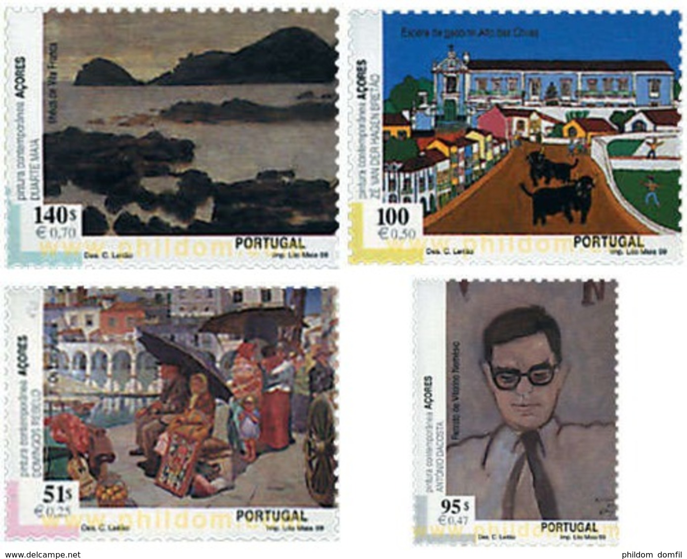 Ref. 50262 * MNH * - AZORES. 1999. CONTEMPORARY PAINTING . PINTURAS CONTEMPORANEAS - Andere & Zonder Classificatie