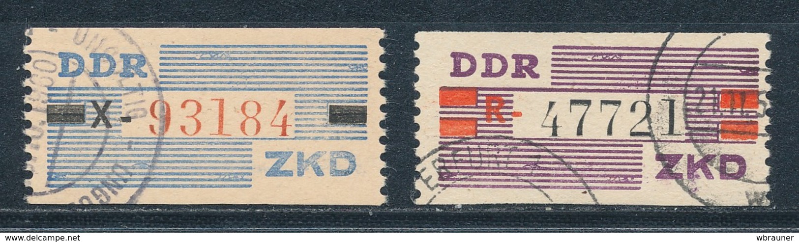 DDR Dienstmarken B III + IV Ungültigkeitsentwertung Mi. 120,- - Sonstige & Ohne Zuordnung