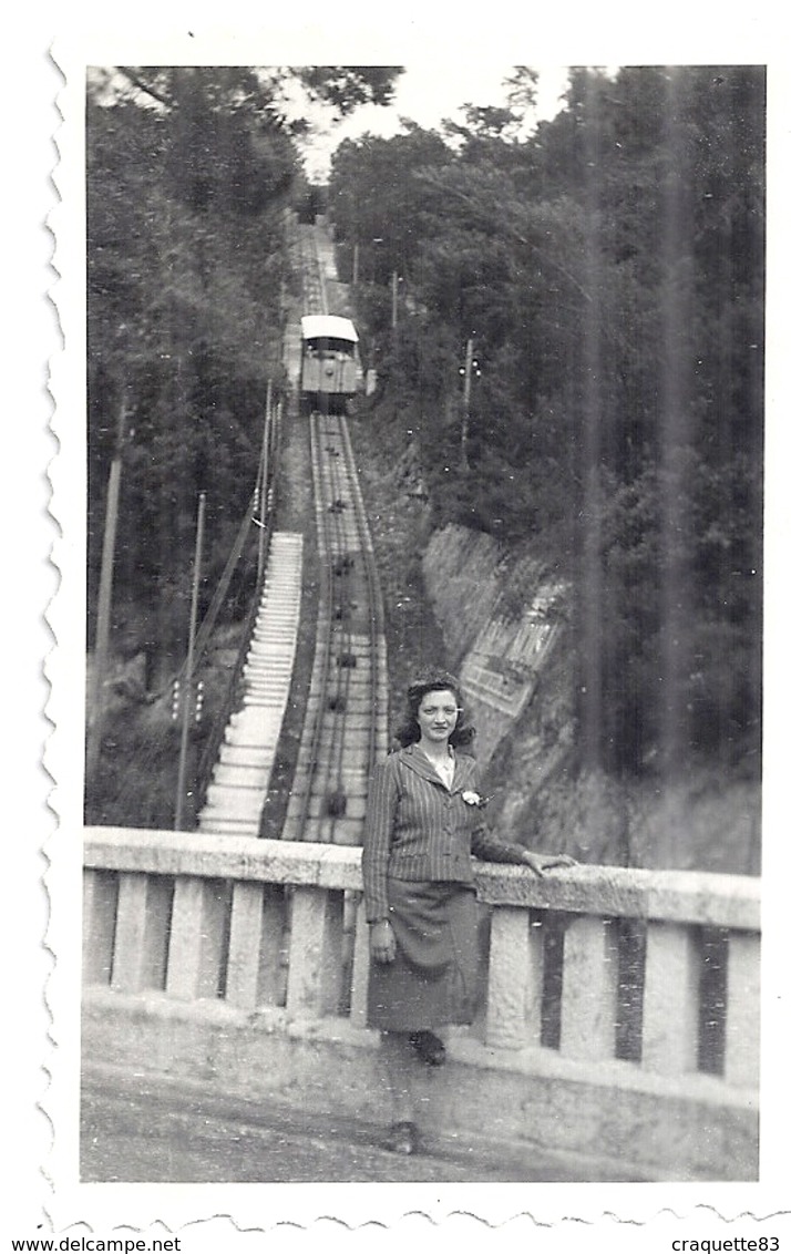 "SUPER CANNES   MAI 1940"   Train Sur La Voie;  Femme Une Le Pont - Orte