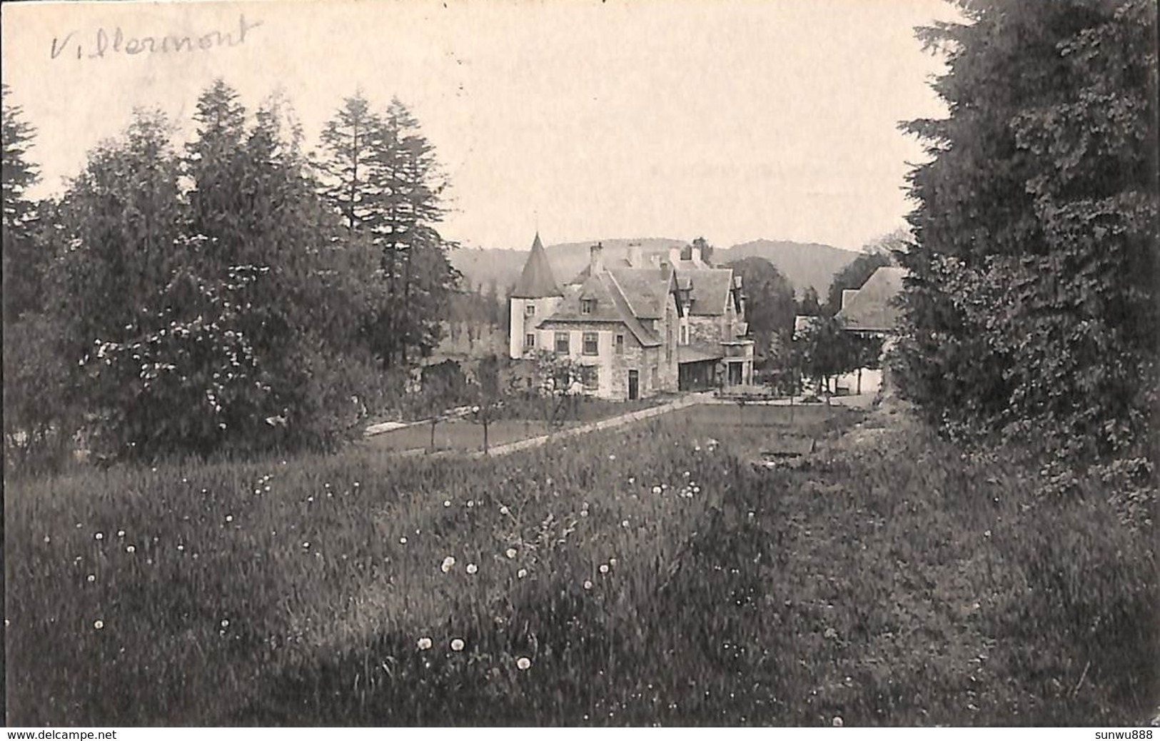 Villermont (?)  Pour Grez-Doiceau (Château Manoir, Photo Bertels 1908) - Other & Unclassified