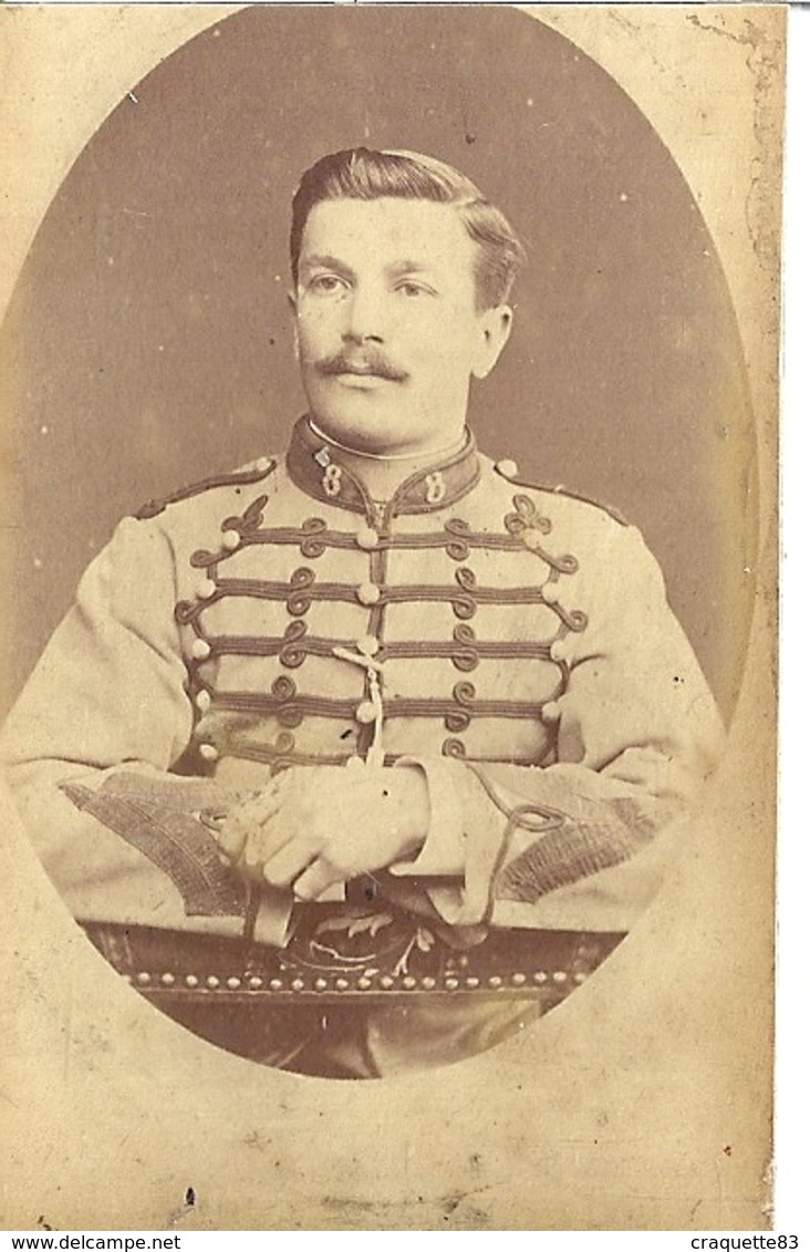 CDV   HUSSARD DU 8  PH. MARIN PARIS - Guerre, Militaire