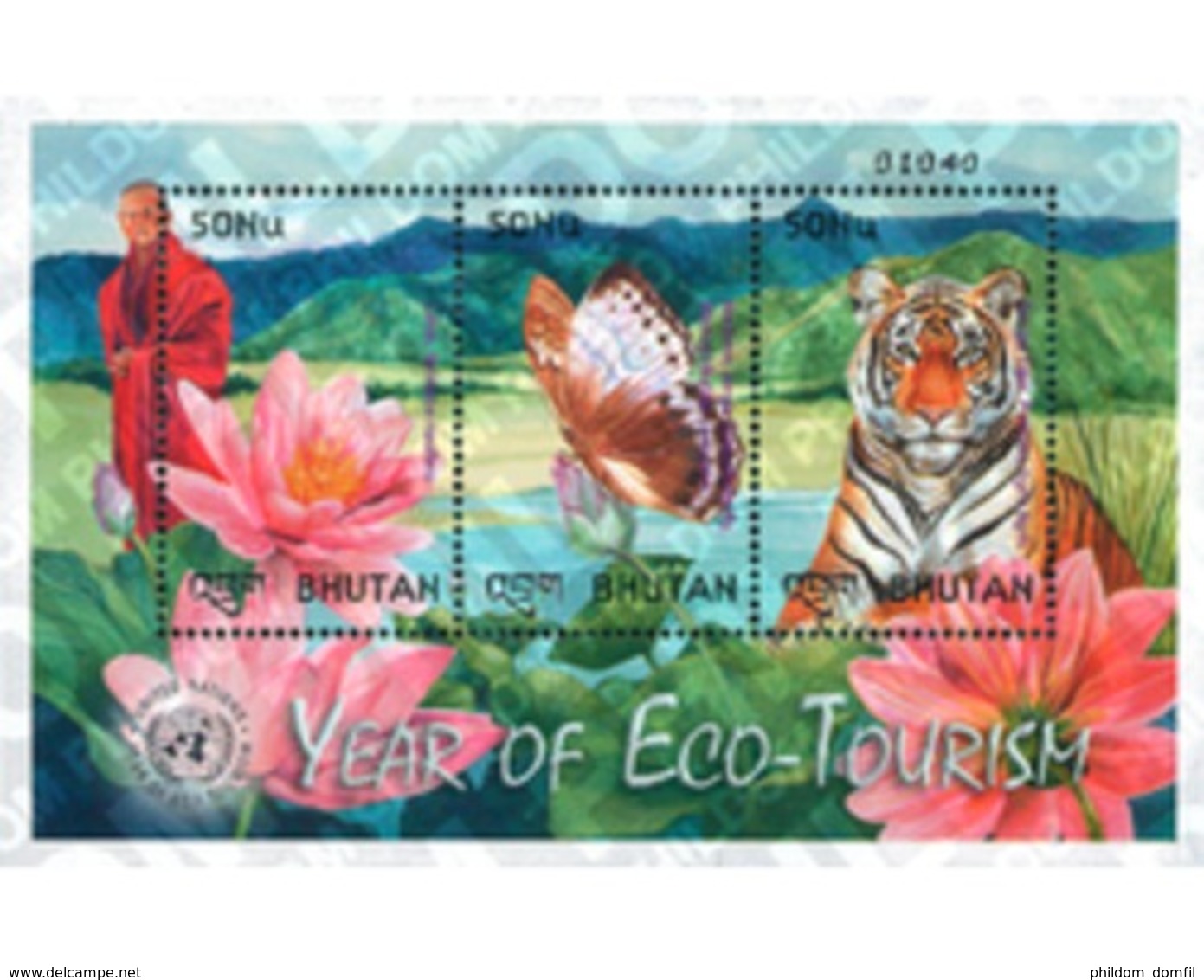 Ref. 276313 * MNH * - BHUTAN. 2002. INTERNATIONAL YEAR OF ECO-TOURISM . AÑO INTERNACIONAL DEL ECOTURISMO - Bhoutan