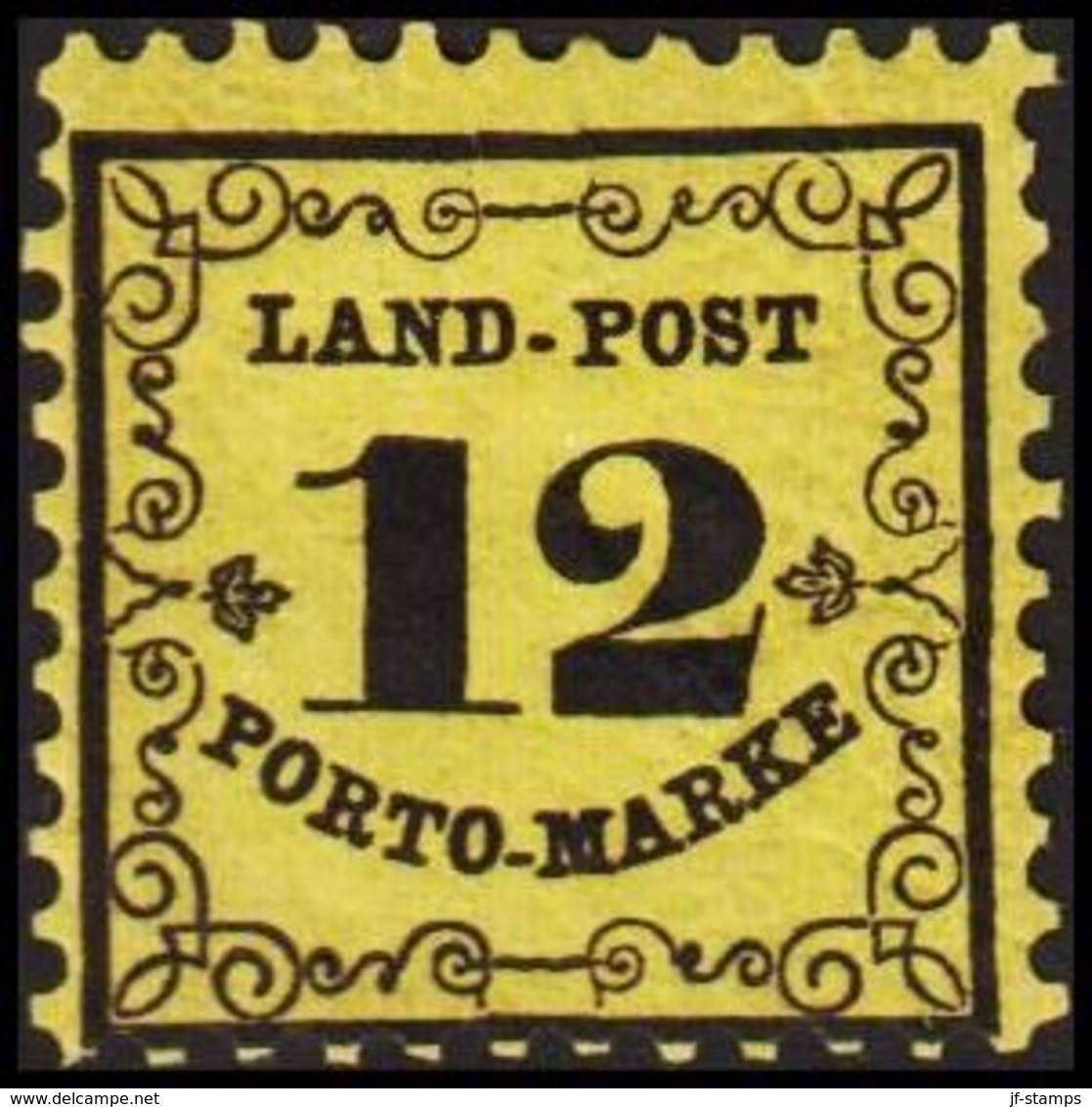 1862. LAND-POST PORTO-MARKE 12 Kr 10x10  () - JF303004 - Nuovi