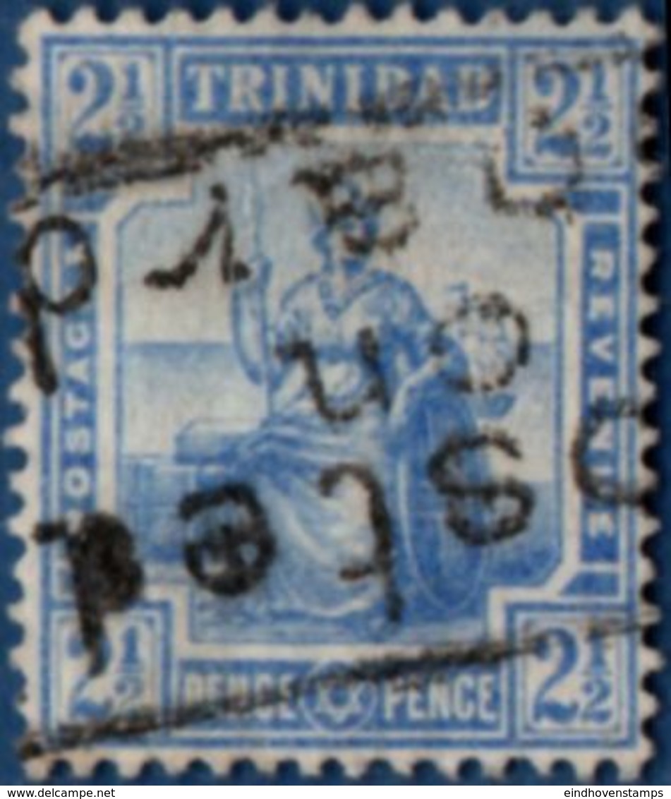 Trinidad 1809 2½ D Blue Shipmail Cancel Posted On Board - Trinité & Tobago (...-1961)