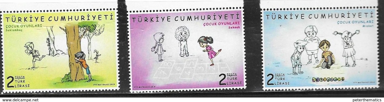 TURKEY, 2019, MNH,CHILDREN'S GAMES, HIDE AND SEEK,3v - Sonstige & Ohne Zuordnung