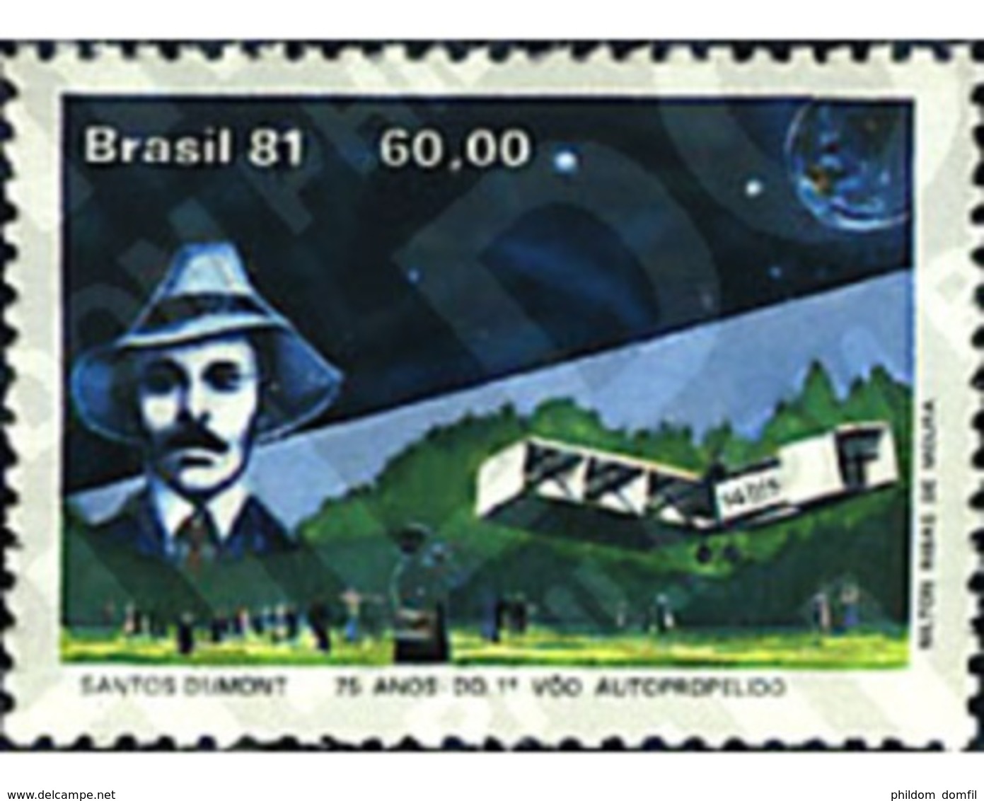 Ref. 26857 * MNH * - BRAZIL. 1981. PIONEERS OF AVIATION . AVIACION PIONERA. - Neufs