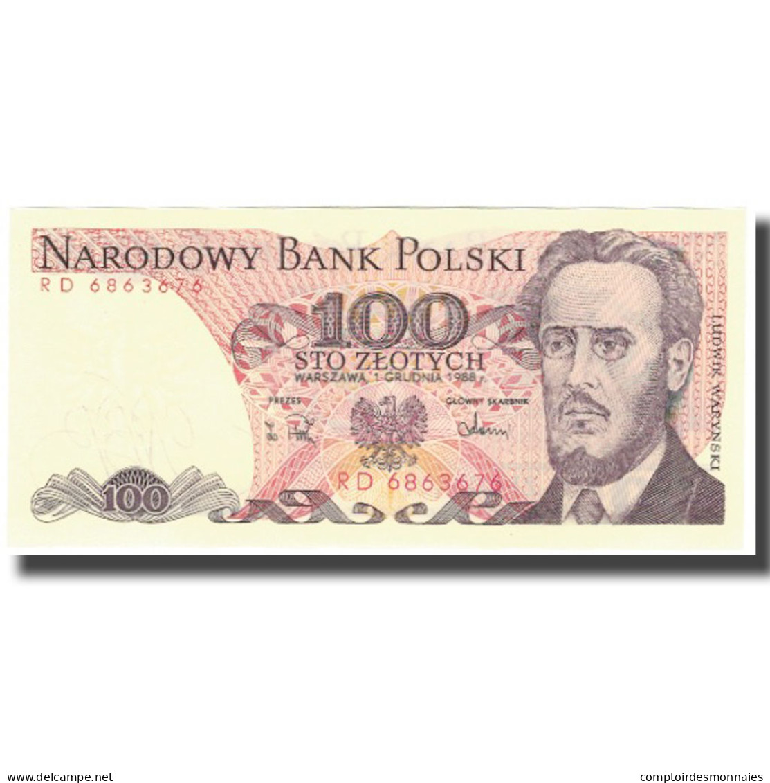 Billet, Pologne, 100 Zlotych, 1988, KM:143e, NEUF - Polonia