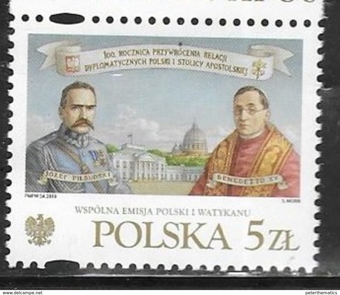 POLAND, 2019, MNH,  JOINT ISSUE WITH THE VATICAN,  1v - Joint Issues