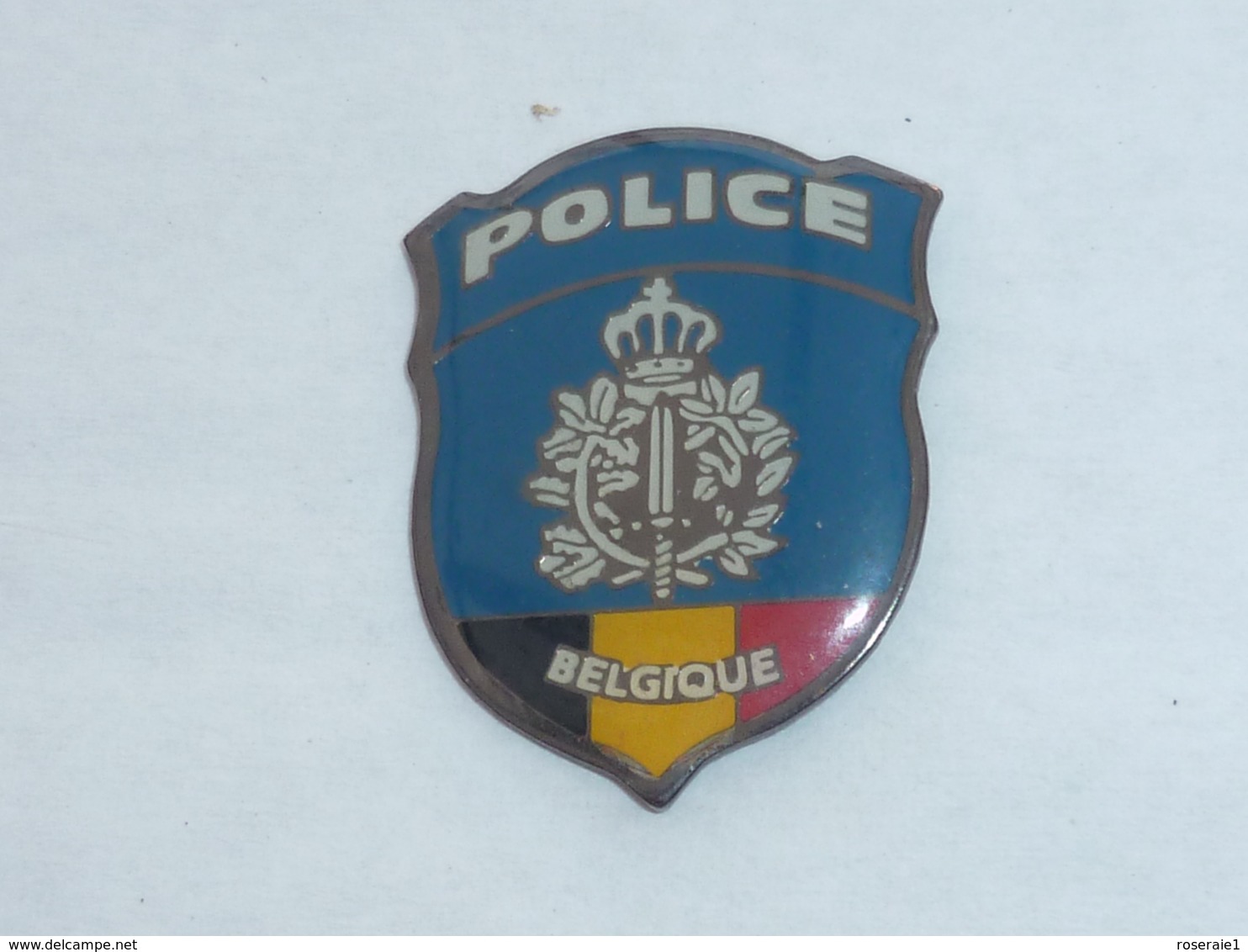 Pin's PLAQUE DE POLICE DE BELGIQUE - Police