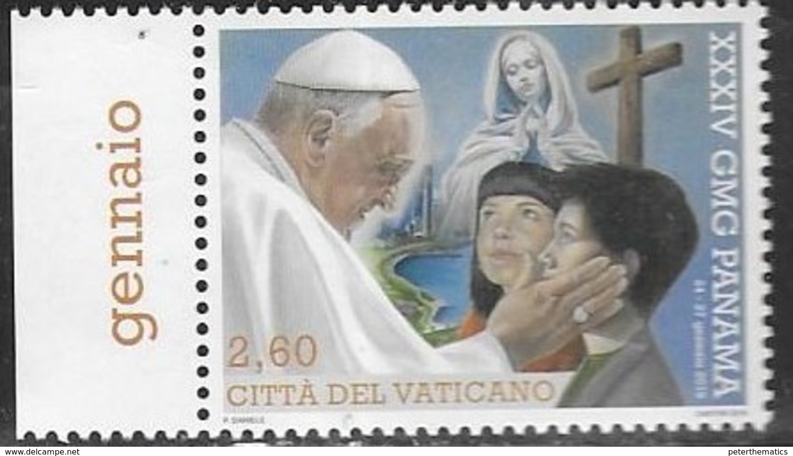 VATICAN, 2019, MNH, CHRISTIANITY, POPE FRANCIS VISIT TO PANAMA, 1v - Popes