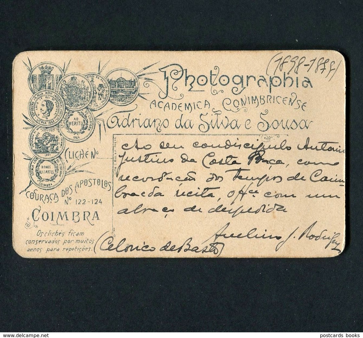 Fotografia ESTUDANTE De COIMBRA / FACULDADE TEOLOGIA Avelino Jose Rodrigues, Natural CELORICO De BASTO 1899 PORTUGAL - Anciennes (Av. 1900)