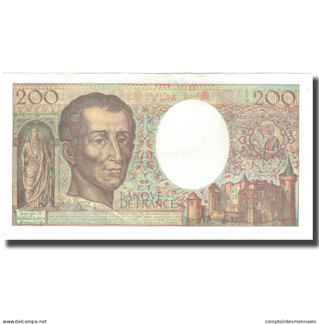 France, 200 Francs, Montesquieu, 1994, TTB+, Fayette:70.2.1, KM:155f - 200 F 1995-1999 ''Eiffel''
