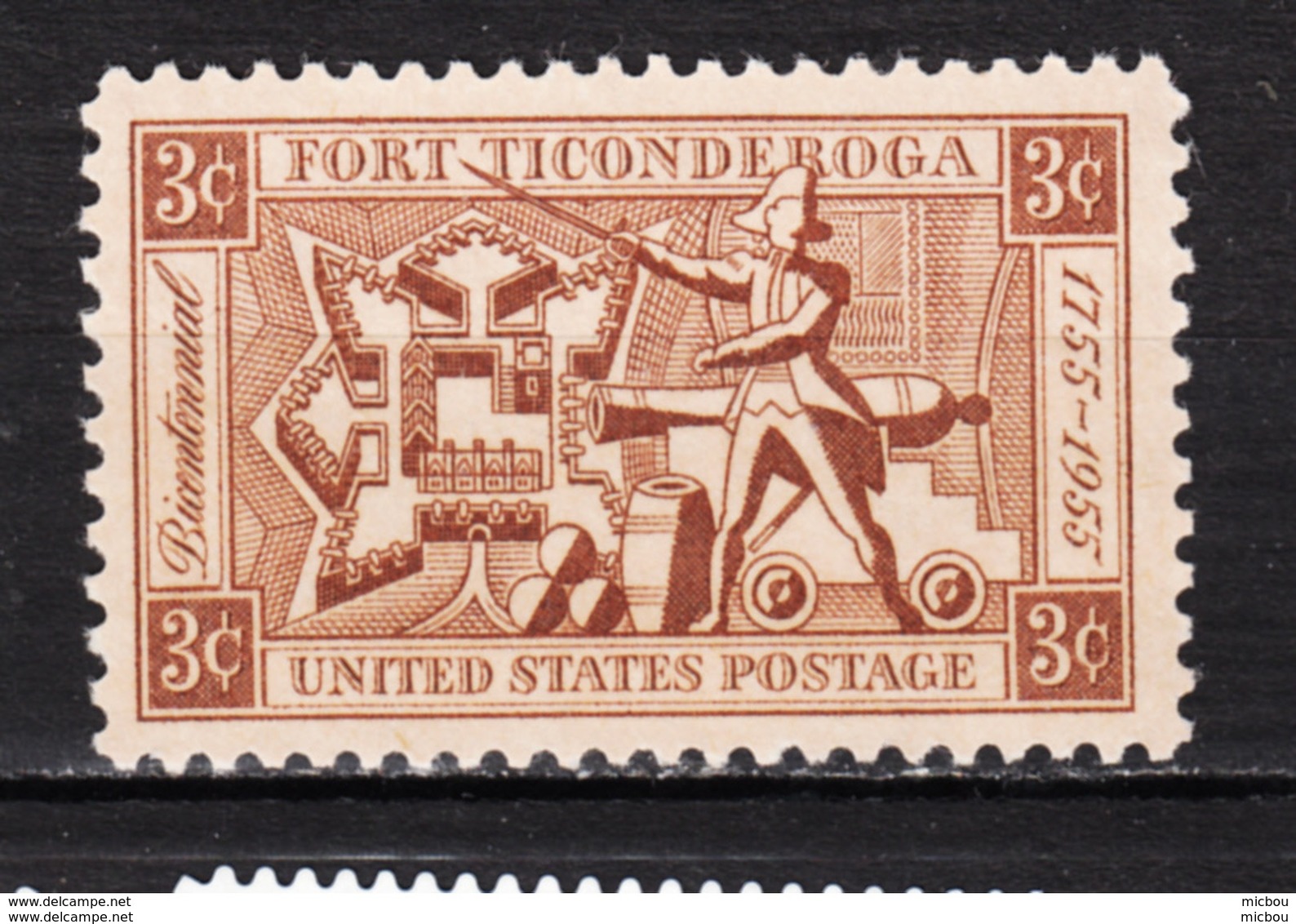 USA, MNH, Fort Ticonderoga, Militaria, Canon, Poudre à Canon, Gunpowder - Militaria