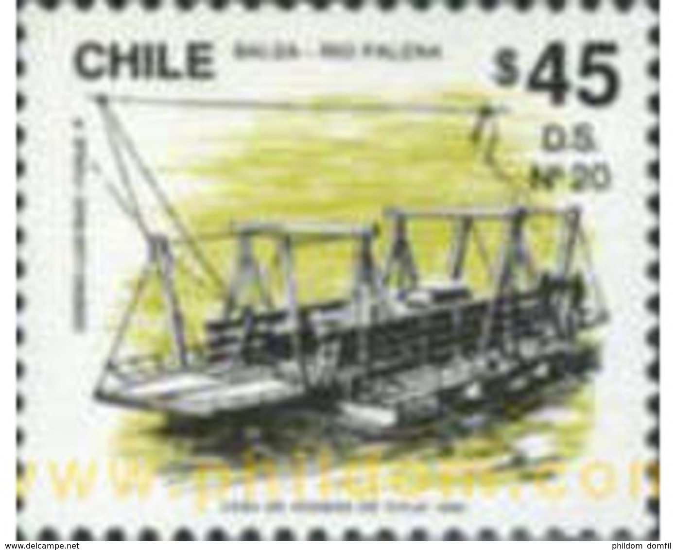 Ref. 180531 * MNH * - CHILE. 1991. TRANSPORTATIONS . TRANSPORTE - Chile