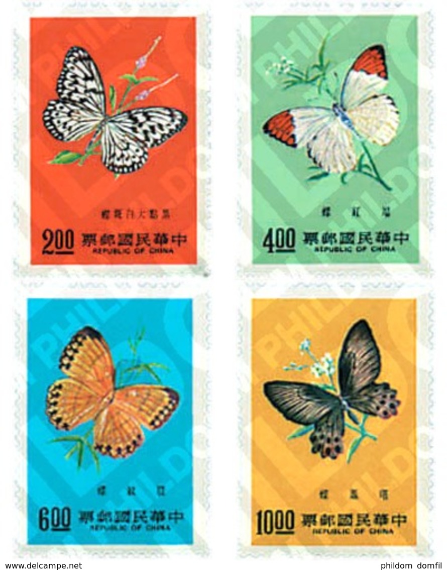 Ref. 94624 * MNH * - FORMOSA. 1977. BUTTERFLIES . MARIPOSAS - Butterflies