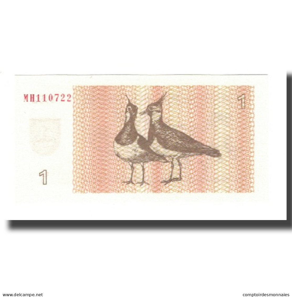 Billet, Lithuania, 1 (Talonas), 1992, KM:39, NEUF - Litouwen