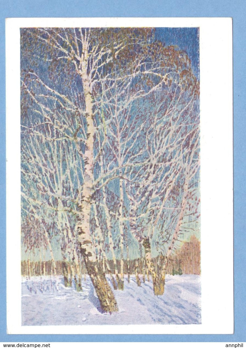 9211 Russia Winter Landscape Artist Igor Grabar Edition 1934 - Paintings