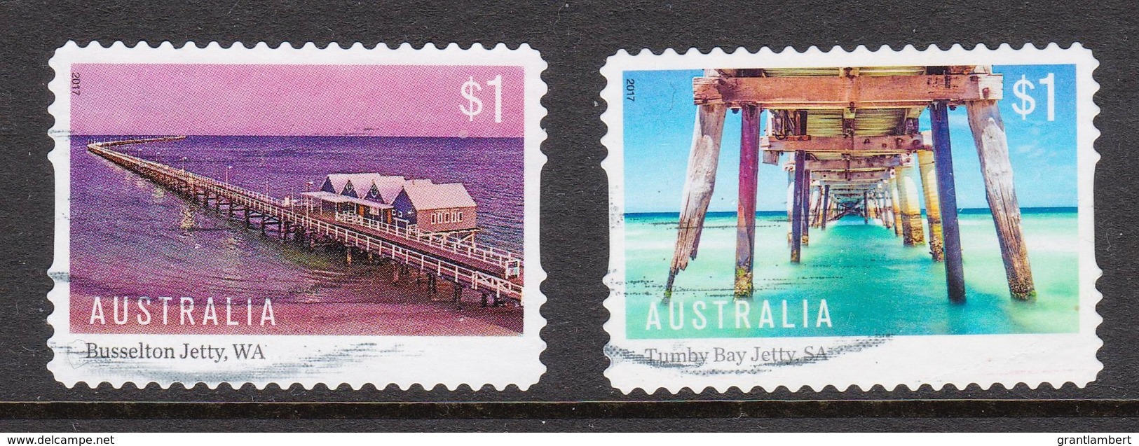 Australia 2017 Jetties Self-adhesives Used - Gebraucht