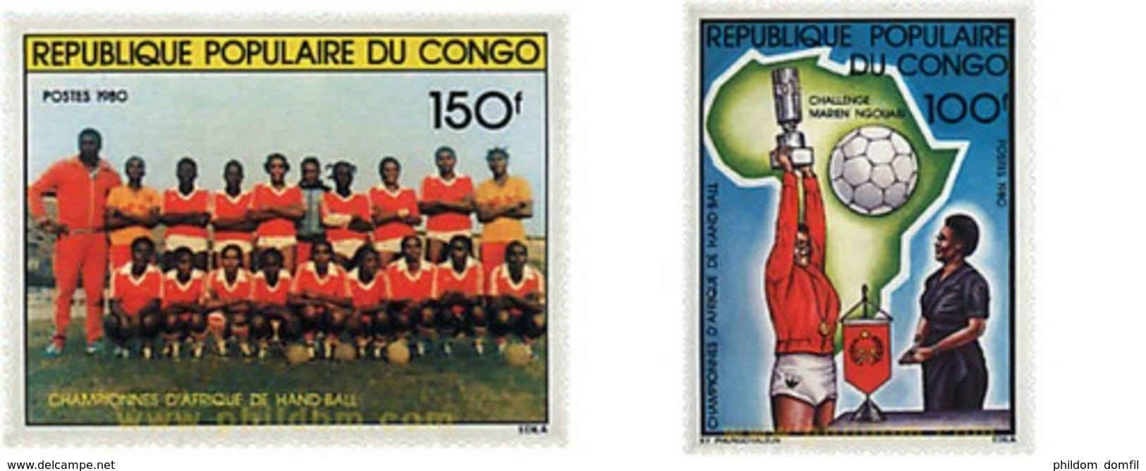 Ref. 73410 * MNH * - CONGO. 1981. AFRICAN VOLLEYBALL CHAMPIONSHIP . CAMPEONATO AFRICANO DE BALONMANO - Handball