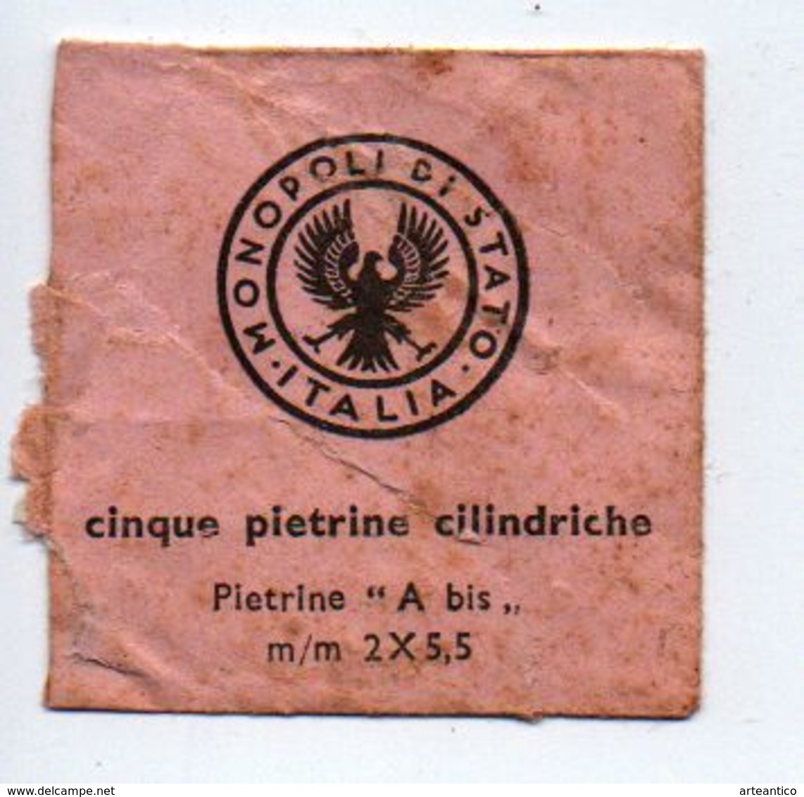 Marca Monopolio Di Stato Su Busta Pietrine, Timbro, Vedi Fotografie, 1930-40 - Fiscali
