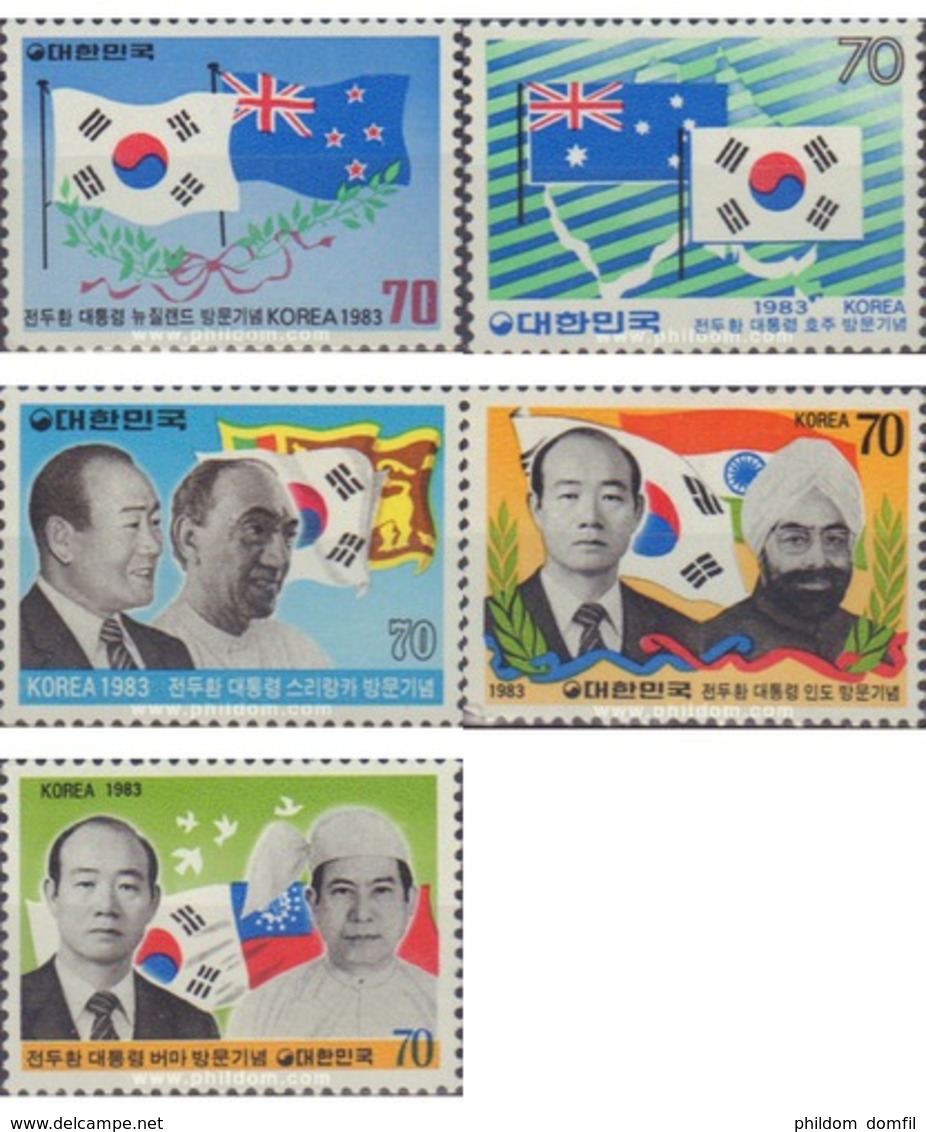 Ref. 162108 * MNH * - SOUTH KOREA. 1983. VISITAS DEL PRESIDENTE CHUN DOO HWAN - Corea Del Sud