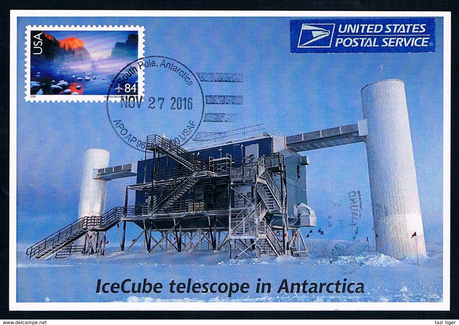 Antarctica • USA • 2016 • Postcard • Amunsden-Scott Station • Ice Cube Telescope - Altri & Non Classificati