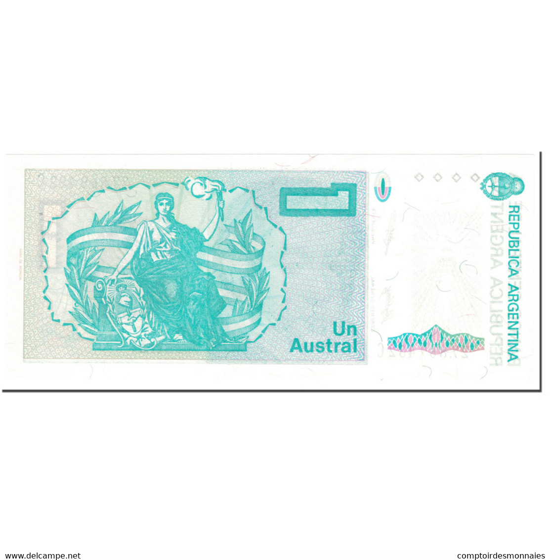 Billet, Argentine, 1 Austral, 1985-89, Undated (1985-89), KM:323b, NEUF - Argentine