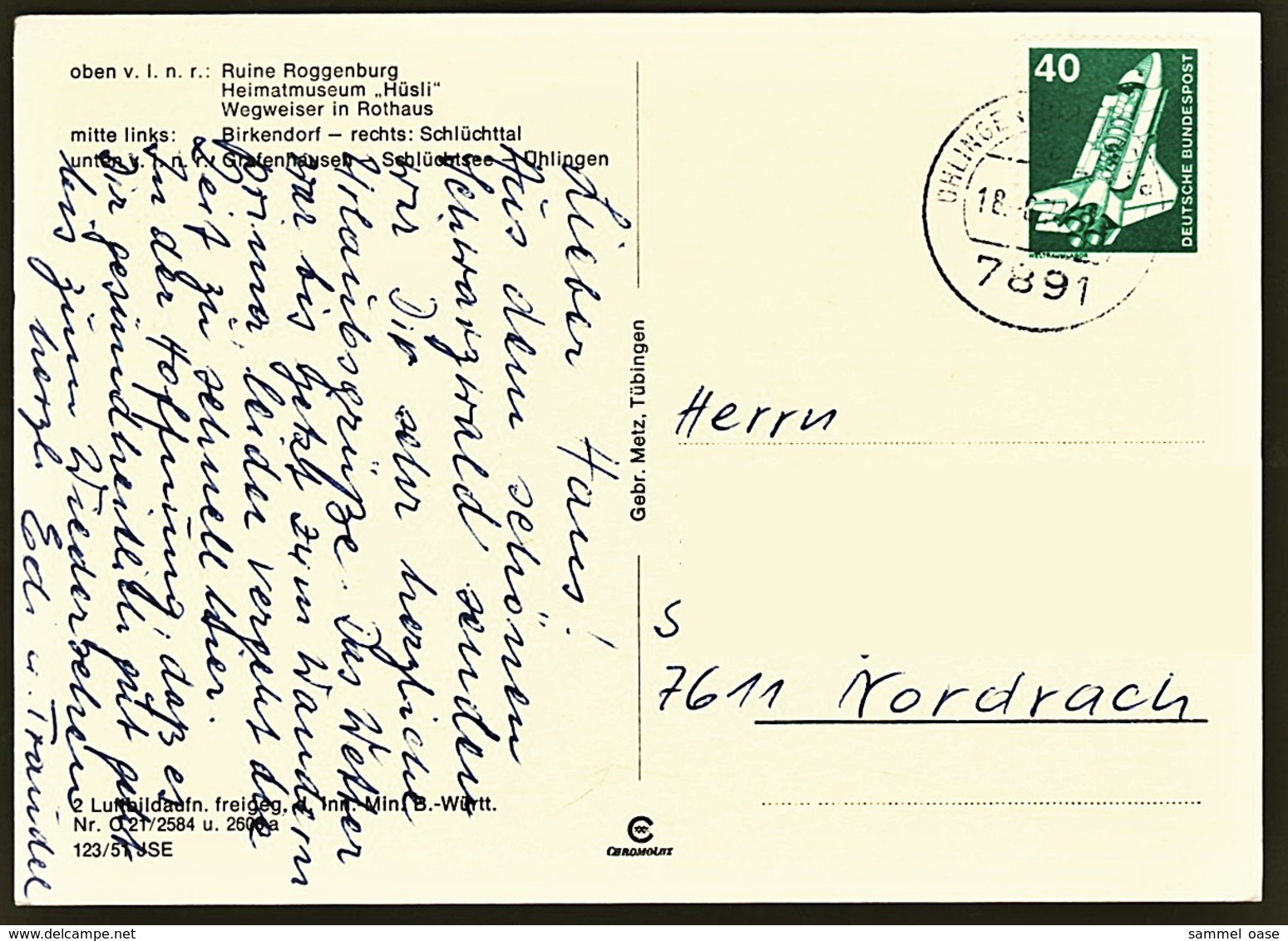 Das Romantische Schlüchttal  -  Mehrbild-Ansichtskarte Ca. 1977    (11444) - Rheinfelden