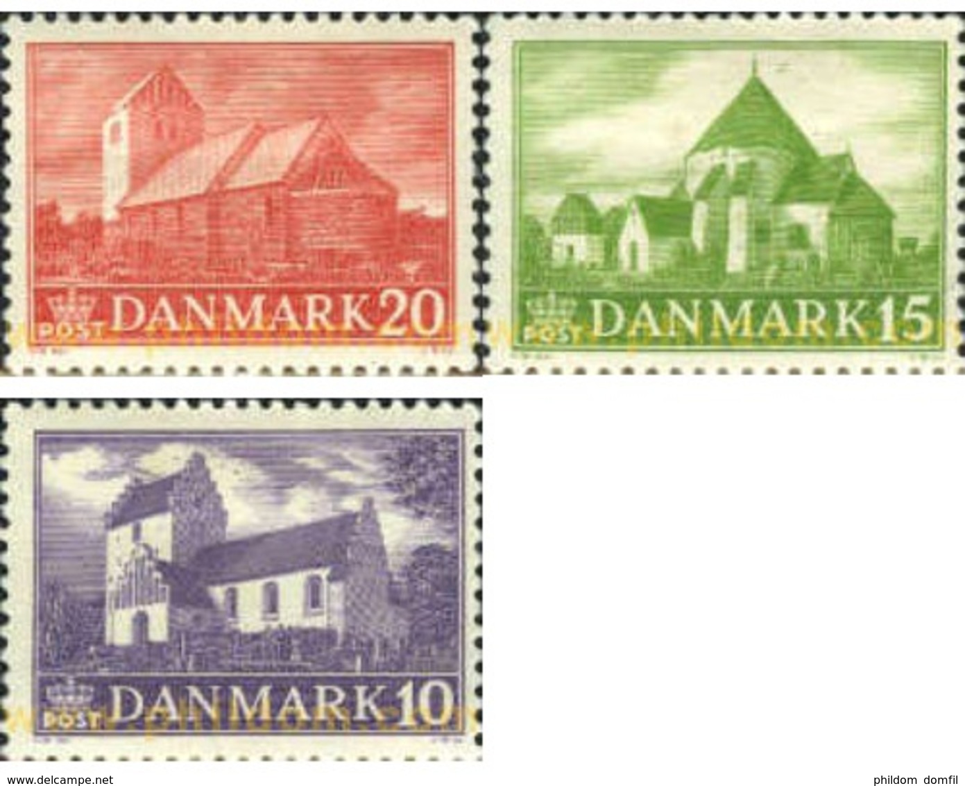 Ref. 143200 * MNH * - DENMARK. 1944. CHURCHES . IGLESIAS - Neufs