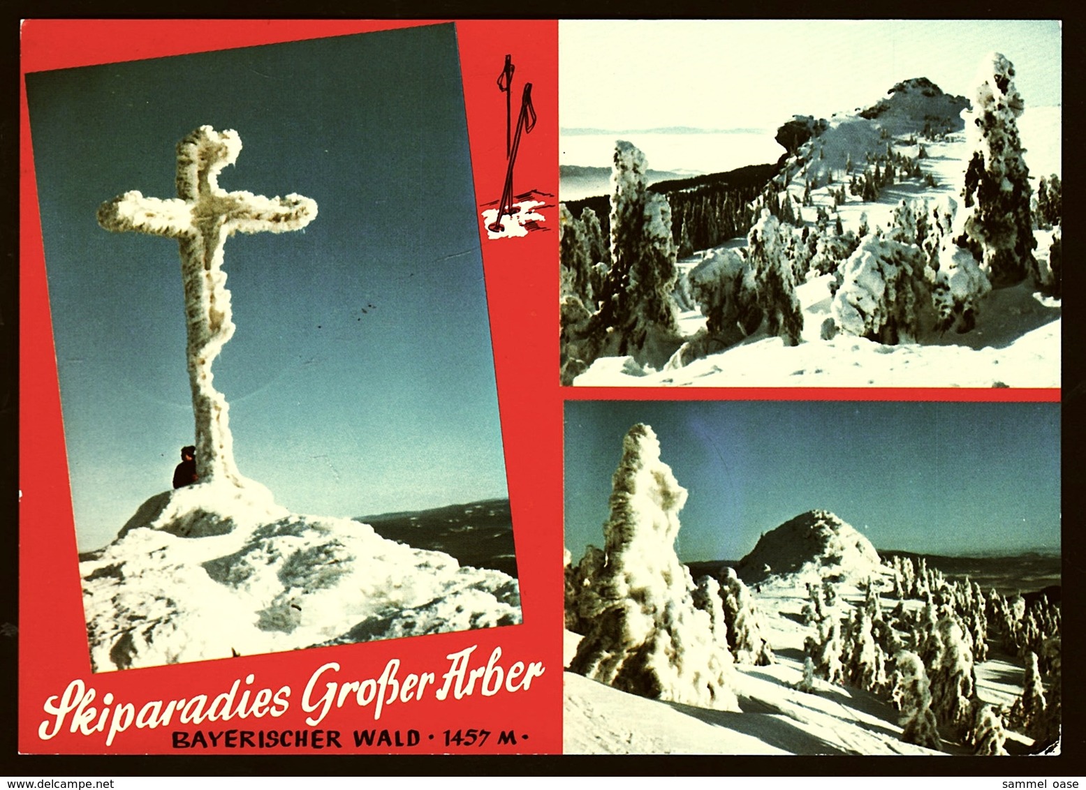 Bayer. Wald  -  Skieparadies Großer Arber  -  Mehrbild-Ansichtskarten Ca. 1976    (11481) - Bodenmais