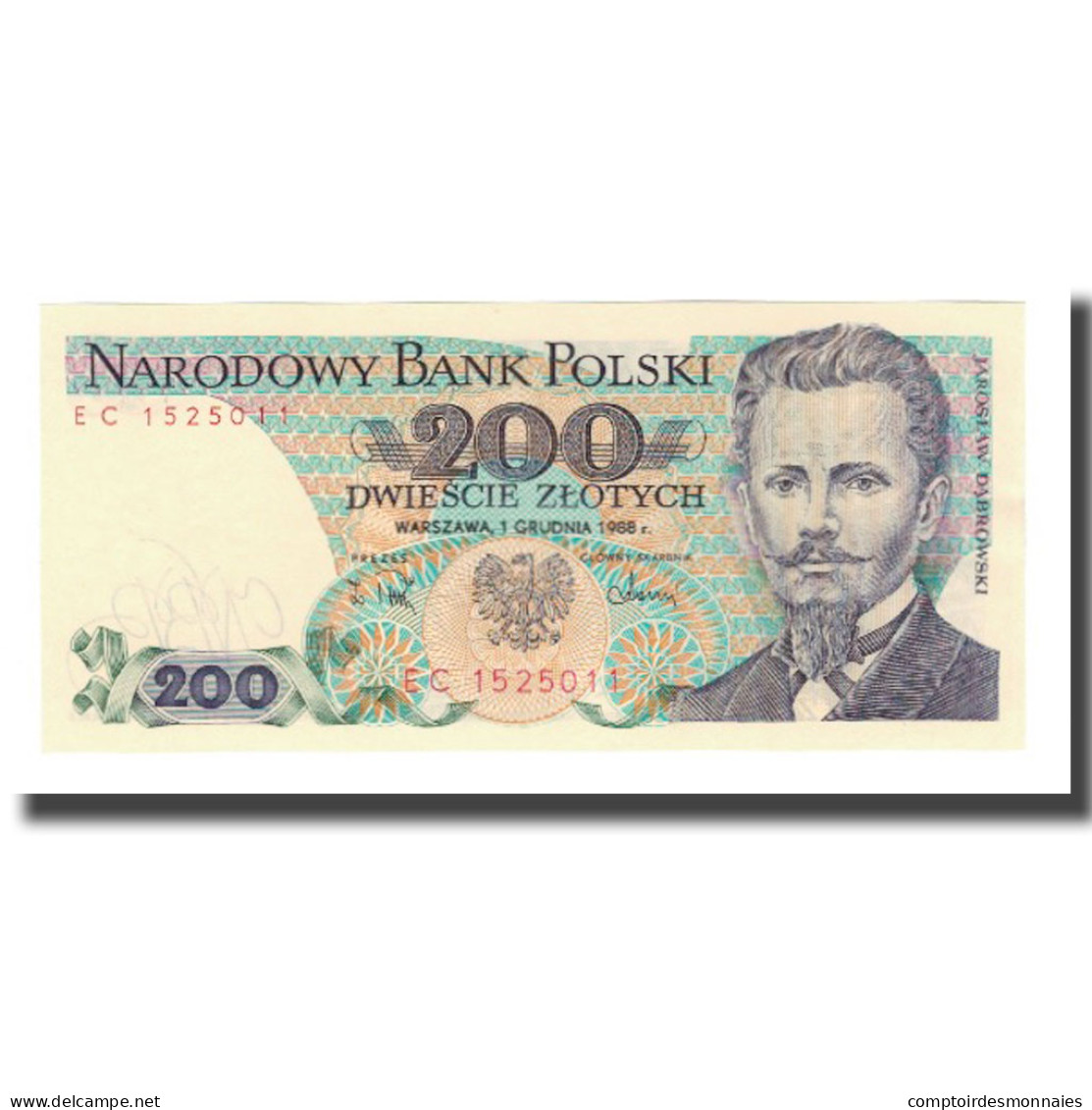 Billet, Pologne, 200 Zlotych, 1988, 1988-12-01, KM:144c, NEUF - Pologne