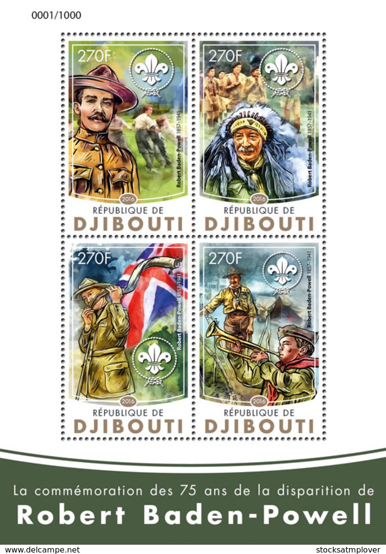 Djibouti 2016Robert Baden-Powell, Scouting - Djibouti (1977-...)