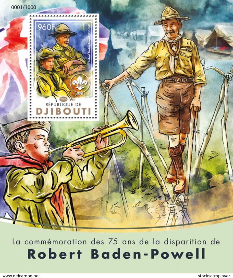 Djibouti 2016Robert Baden-Powell, Scouting - Dschibuti (1977-...)