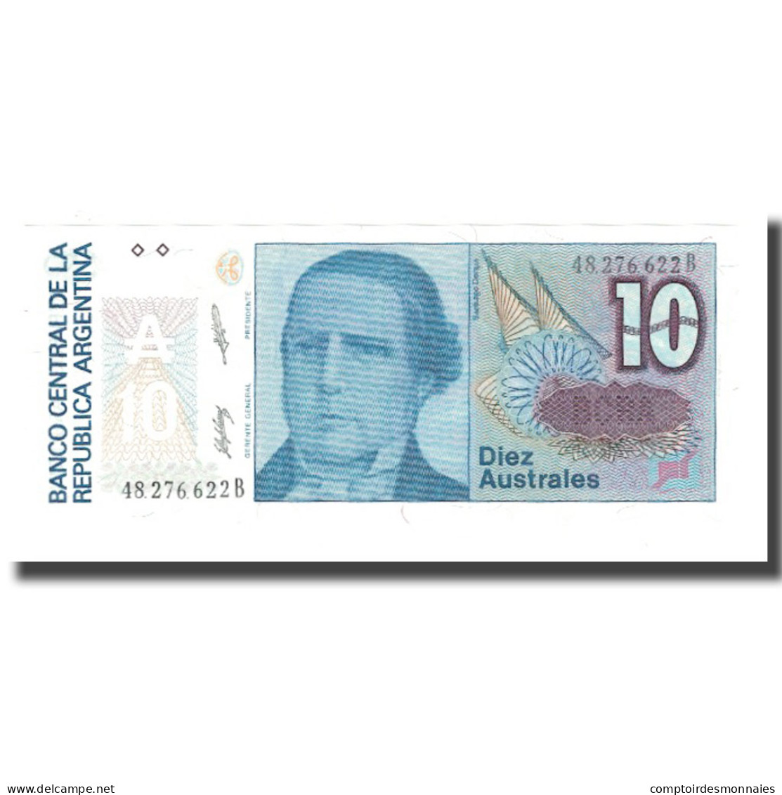 Billet, Argentine, 10 Australes, Undated (1985-89), KM:325b, NEUF - Argentine