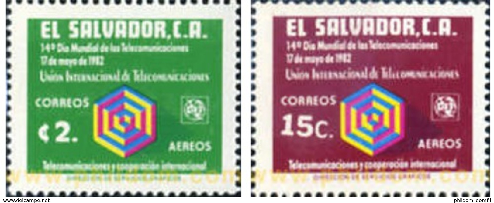 Ref. 359265 * MNH * - EL SALVADOR. 1982. WORLD TELECOMMUNICATIONS DAY . DIA MUNDIAL DE LAS TELECOMUNICACIONES - Telekom