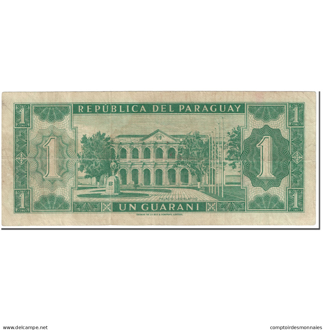 Billet, Paraguay, 1 Guarani, 1963, Undated (1963), KM:193b, TB - Paraguay