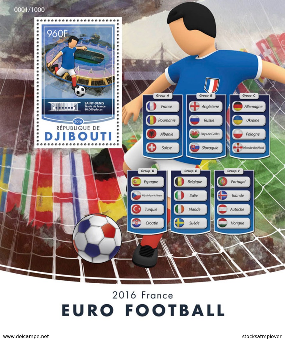 Djibouti 2016 European Football Championship Euro 2016 France - Djibouti (1977-...)